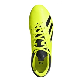 Chaussures de foot Adidas X 18.4 FxG Jr DB2420 jaune jaune 1