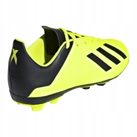 Chaussures de foot Adidas X 18.4 FxG Jr DB2420 jaune jaune 2