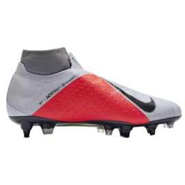 Chaussures de football Nike Phantom Vsn Elite Df Sg Pro Ac M AO3264-060 gris argent 1