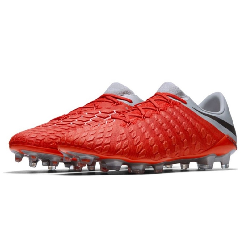 Chaussures de football Nike Hypervenom Phantom 3 Elite Fg M AJ3805-600 rouge rouge 2