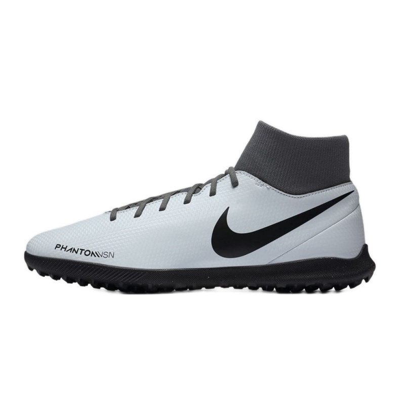 Nike Phantom Vsn Club Df Tf AO3273-060 chaussures de football blanche gris 1