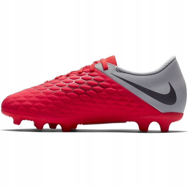 Nike Hypervenom Phantom 3Club Fg Jr AJ4146-600 chaussures de football multicolore rouge 1