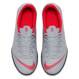 Nike Mercurial VaporX 12 club Tf Gs Jr AH7355-060 chaussures de football multicolore blanc 2