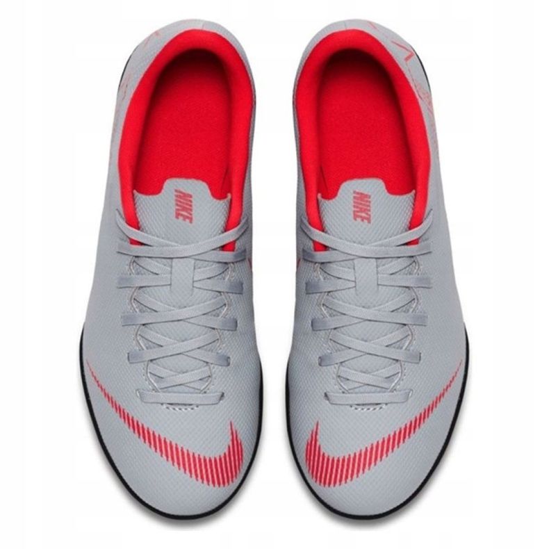 Nike Mercurial VaporX 12 club Tf Gs Jr AH7355-060 chaussures de football multicolore blanc 2