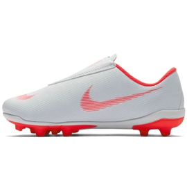 Nike Mercurial Vapor 12 Club Ps V Mg Jr AH7351-060 chaussures de football multicolore blanche 1