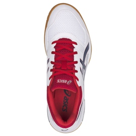 Chaussures de volley-ball Asics Gel Rocket 8 M B706Y-100 multicolore blanche 2