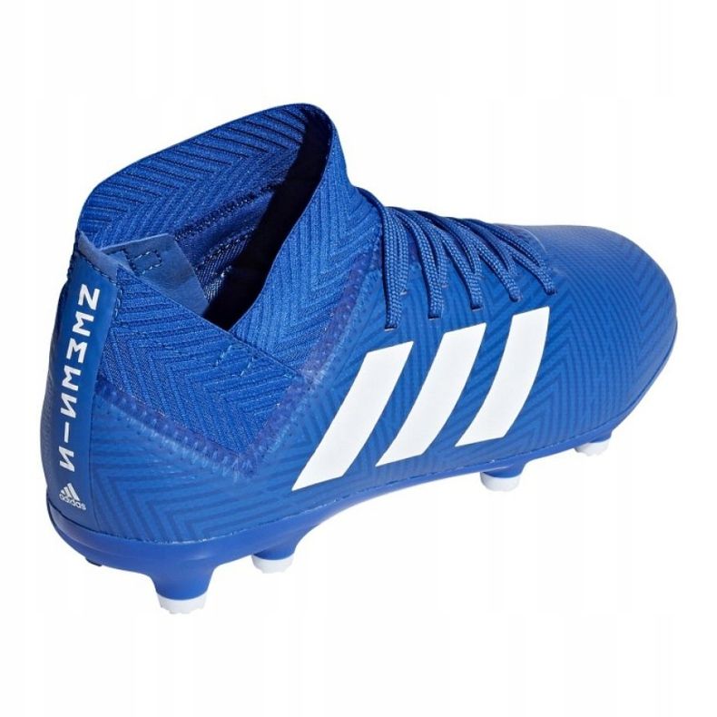 Les chaussures de football adidas Nemeziz 18.3 Fg Jr DB2351 multicolore bleu 2