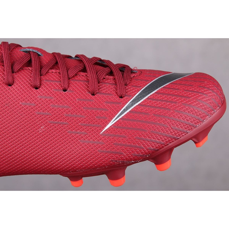 Chaussures de football Nike Mercurial Vapor 12 Academy Gs Mg Jr AH7347-606 rouge rouge 1