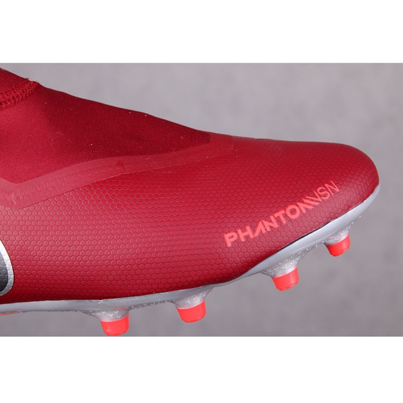 Nike Phantom Vsn Academy Df Fg M AO3258-606 chaussures de football rouge rouge 1