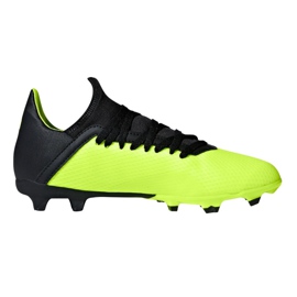 Chaussures de foot Adidas X 18.3 Fg Jr DB2418 multicolore vert 1