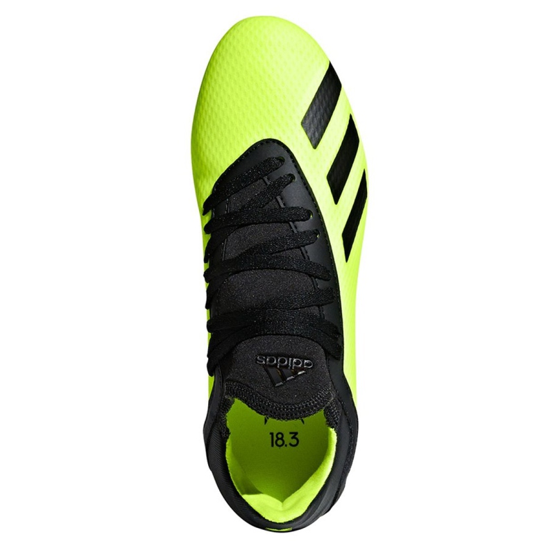 Chaussures de foot Adidas X 18.3 Fg Jr DB2418 multicolore vert 2