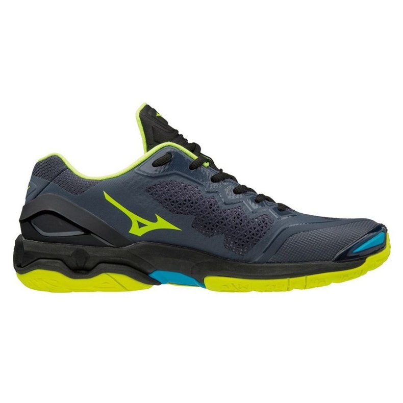 Mizuno Wave Stealth VM X1GA180047 chaussures de handball le noir gris 1
