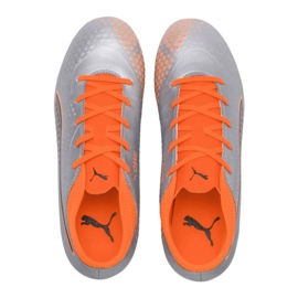 Chaussures de foot Puma One 4 Syn Fg Jr 104782 01 multicolore gris 2