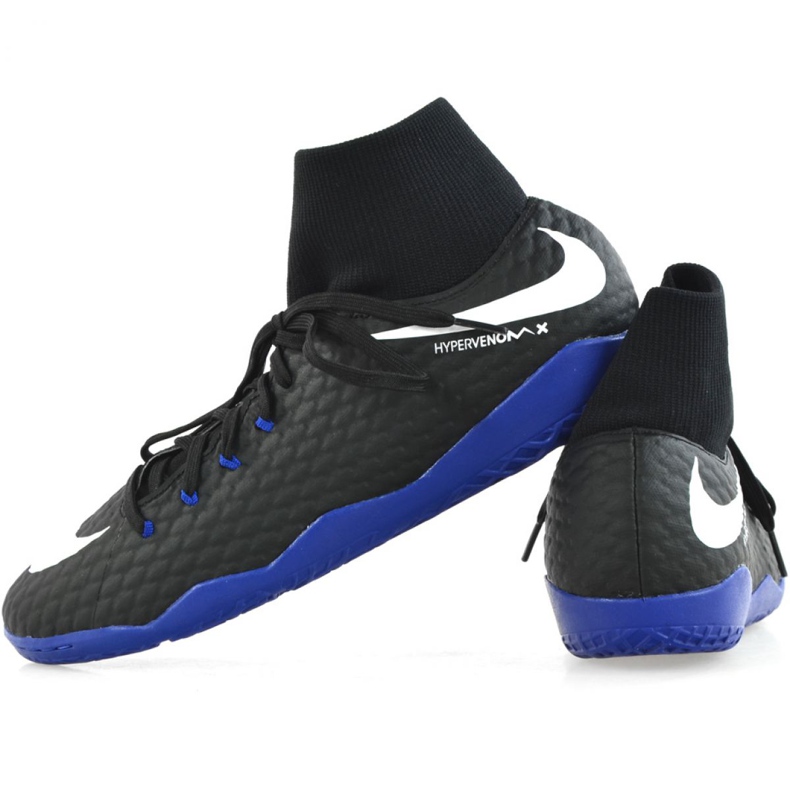 Chaussures d'intérieur Nike Hypervenom X Phelon 3 Df Ic M 917768-002 noir noir 2