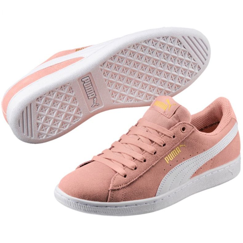 Chaussures Puma Vikky Peach Beige-Puma Blanc W 362624 25 rose 1 Chaussures Puma Vikky Peach Beige-Puma Blanc W 362624 25 rose 1