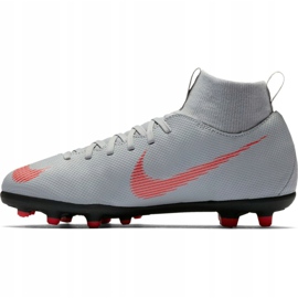 Nike Mercurial Superfly 6 Club Mg Jr AH7339 060 blanc chaussures de football blanche blanche 2