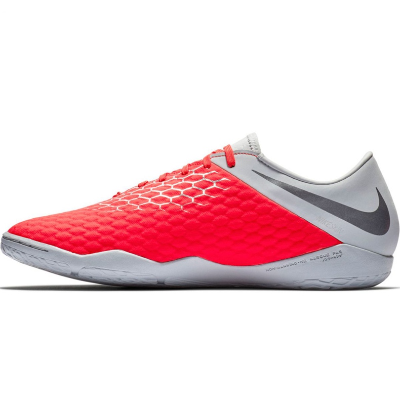 Chaussures d'intérieur Nike Hypervenom Phantom X 3 Academy Ic M AJ3814-600 blanche rouge 2