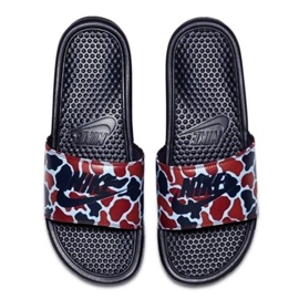 Nike Benassi Just Do It Print 631261-405 Claquettes le noir multicolore 1