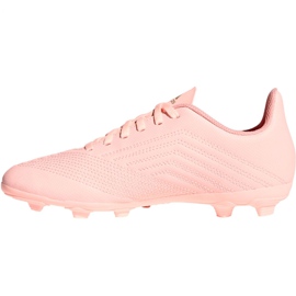 Chaussures de foot Adidas Predator 18.4 FxG Jr DB2322 multicolore rose 1