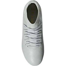 Les chaussures de football adidas Nemeziz 18.3 Fg Jr DB2353 blanche blanche 1