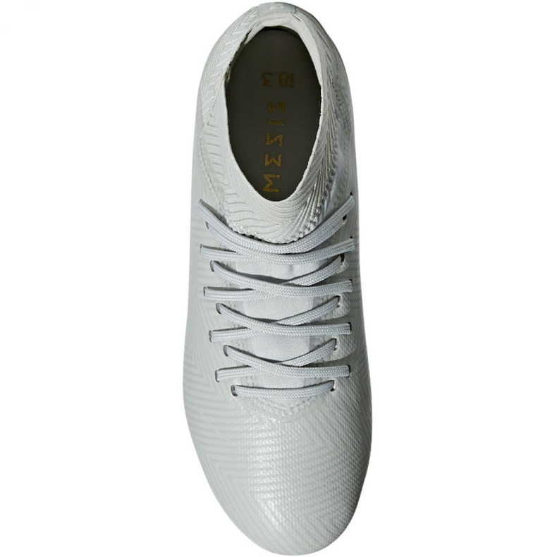 Les chaussures de football adidas Nemeziz 18.3 Fg Jr DB2353 blanche blanche 1 Les chaussures de football adidas Nemeziz 18.3 Fg Jr DB2353 blanche blanche 1