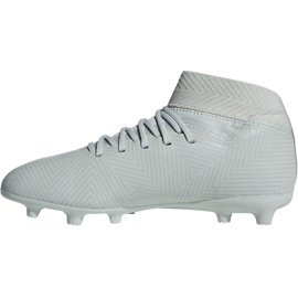 Les chaussures de football adidas Nemeziz 18.3 Fg Jr DB2353 blanc blanc 2