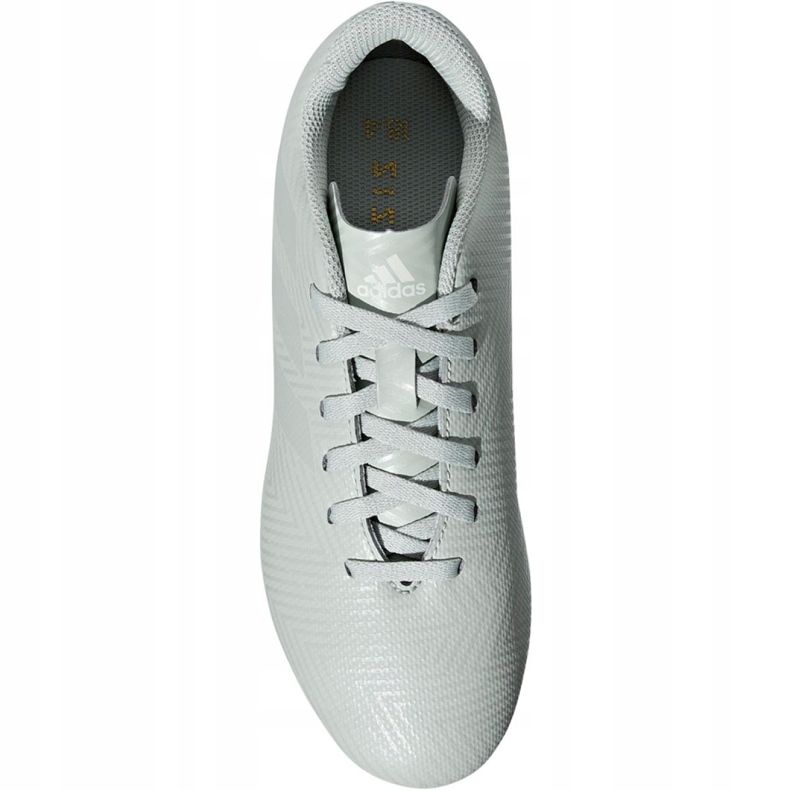 Les chaussures de football adidas Nemeziz 18.4 FxG Jr DB2356 multicolore blanc 1