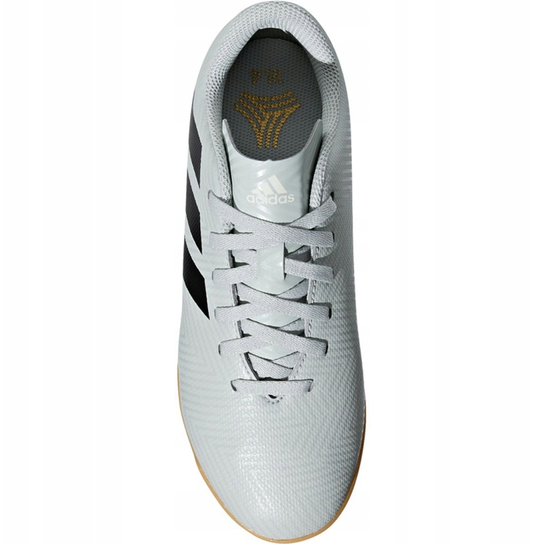 Chaussures indoor adidas Nemeziz Tango 18.4 In Jr DB2383 multicolore blanche 1