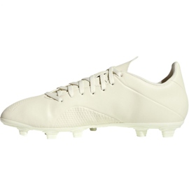 Chaussures de foot Adidas X 18.4 Fg M DB2187 beige blanc 1