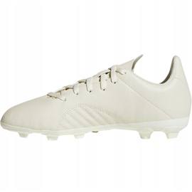 Chaussures de foot Adidas X 18.4 FxG Jr DB2421 blanc blanc 1
