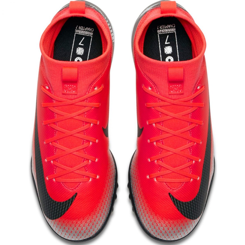 Chaussure de football Nike Mercurial Superfly X 6 Academy Gs CR7 Tf Jr AJ3112-600 rouge rouge 1