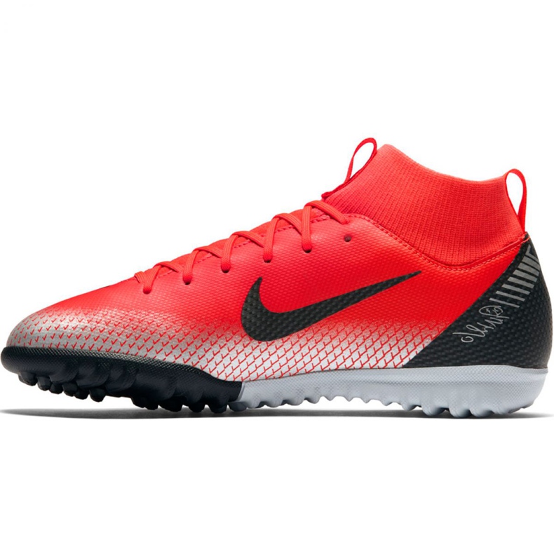 Chaussure de football Nike Mercurial Superfly X 6 Academy Gs CR7 Tf Jr AJ3112-600 rouge rouge 2
