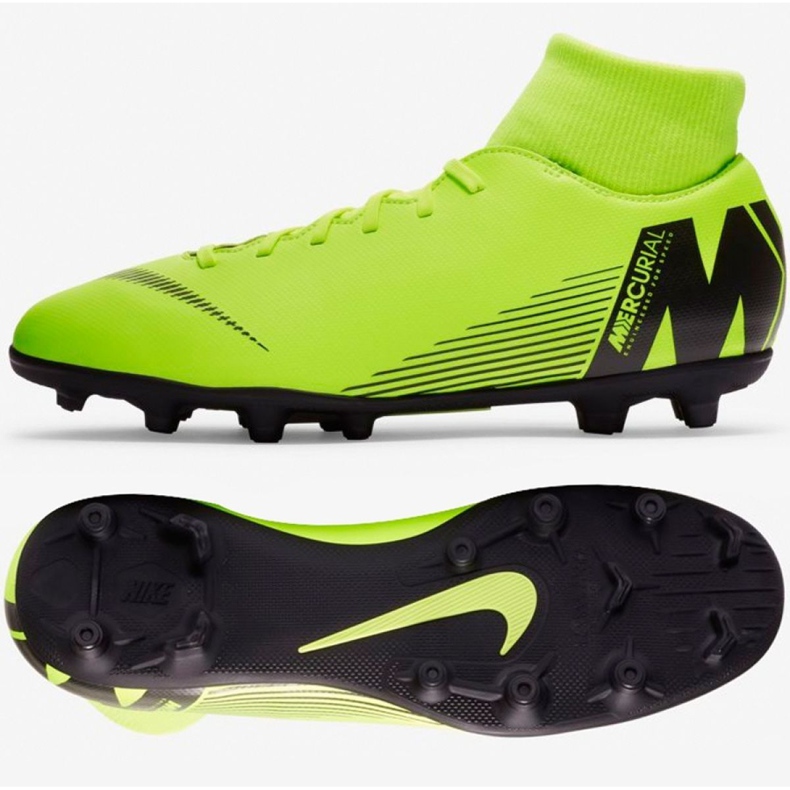 Chaussures de football Nike Mercurial Superfly 6 Club Mg M AH7363-701 multicolore vert 1