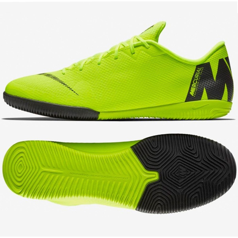 Chaussures d'intérieur Nike Mercurial Vapor 12 Academy Ic M AH7383-701 multicolore vert 1