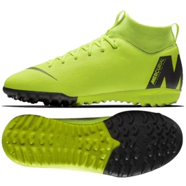 Nike Mercurial SuperflyX 6 Academy Gs Tf Jr AH7344-701 chaussures de football jaune jaune 2