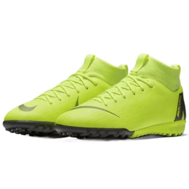 Nike Mercurial SuperflyX 6 Academy Gs Tf Jr AH7344-701 chaussures de football jaune jaune 3