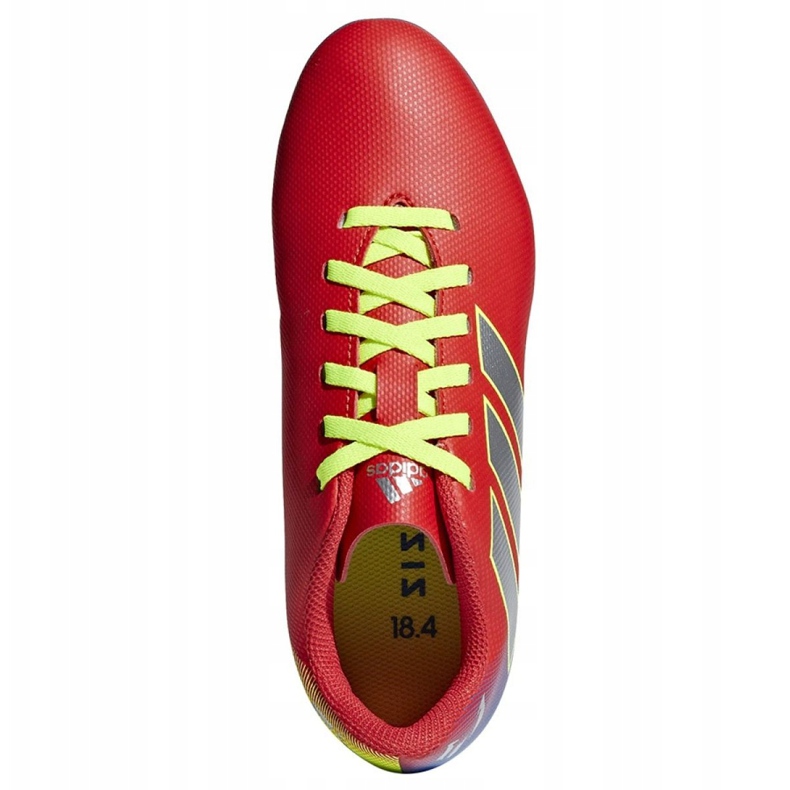 Chaussures de football Adidas Nemeziz Messi 18.4 FxG Jr CM8630 multicolore rouge 1 Chaussures de football Adidas Nemeziz Messi 18.4 FxG Jr CM8630 multicolore rouge 1