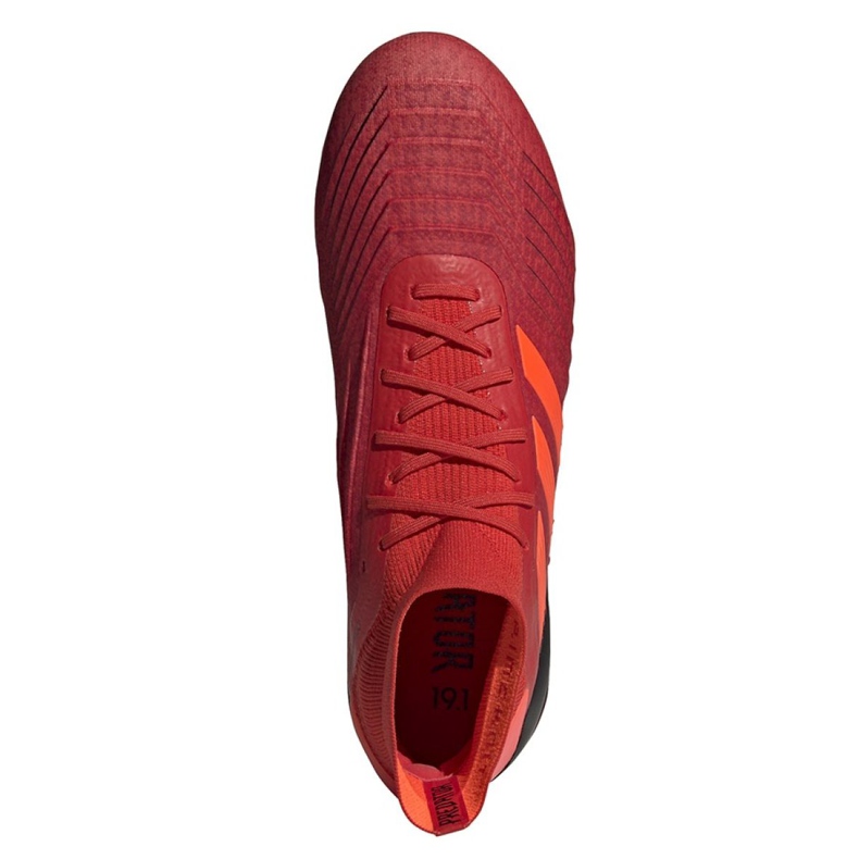Chaussures de foot Adidas Predator 19.1 Fg M BC0552 multicolore rouge 2