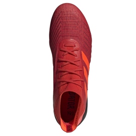 Chaussures de foot Adidas Predator 19.1 Sg M D98054 rouge rouge 2