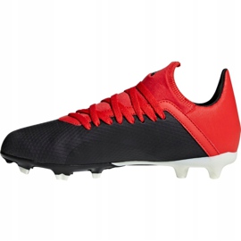 Chaussures de foot Adidas X 18.3 Fg Jr BB9370 noir noir 2