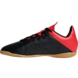 Chaussures d'intérieur adidas X 18.4 In Jr B9409 le noir le noir 2
