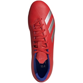 Chaussures de foot Adidas X 18.4 Fg M BB9376 rouge multicolore 1