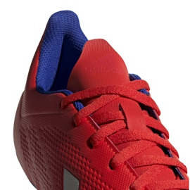 Chaussures de foot Adidas X 18.4 Fg M BB9376 rouge multicolore 4