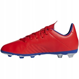 Chaussures de foot Adidas X 18.4 FxG Jr BB9379 multicolore oranges et rouges 2 Chaussures de foot Adidas X 18.4 FxG Jr BB9379 multicolore oranges et rouges 2