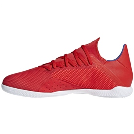 Chaussures d'intérieur adidas X 18.3 In M BB9392 multicolore rouge 2