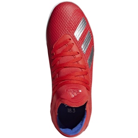 Chaussures d'intérieur adidas X 18.3 In Jr BB9396 multicolore rouge 1 Chaussures d'intérieur adidas X 18.3 In Jr BB9396 multicolore rouge 1