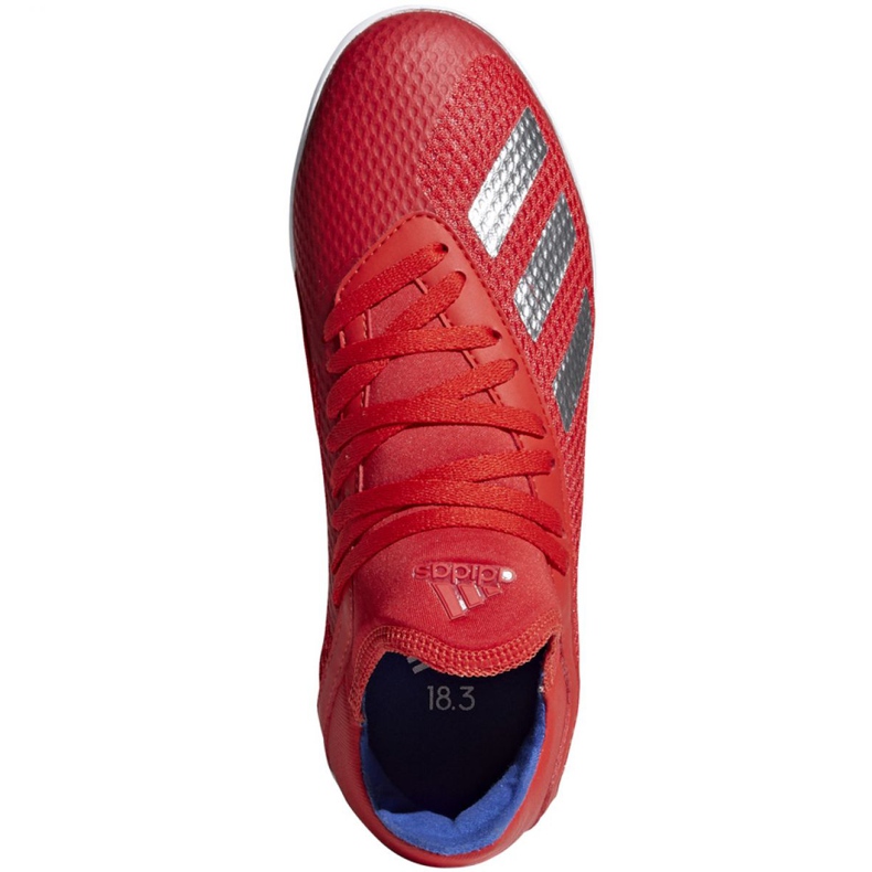 Chaussures d'intérieur adidas X 18.3 In Jr BB9396 multicolore rouge 1 Chaussures d'intérieur adidas X 18.3 In Jr BB9396 multicolore rouge 1