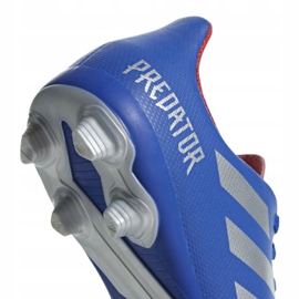 Chaussures de foot Adidas Predator 19.4 FxG Jr CM8540 multicolore bleu 4