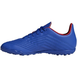 Chaussures de foot Adidas Predator 19.4 Tf Jr CM8556 multicolore bleu 1
