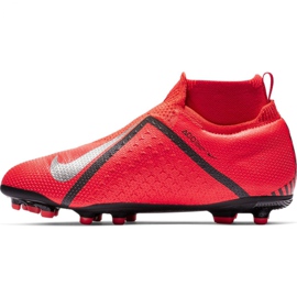 Chaussures de football Nike Phantom Vsn Elite Df Mg Jr AO3289-600 multicolore rouge 2